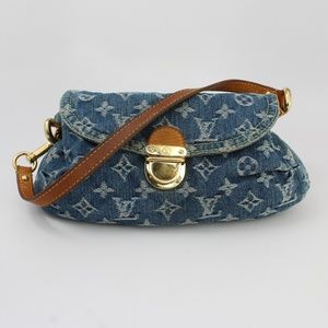Louis Vuitton  Denim Mini Pleaty Purse